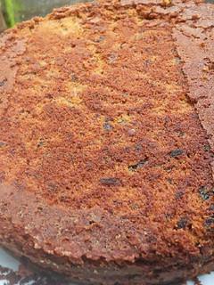 A picture of Trinidad black fruit cake.