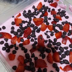 A picture of Strawberry ice-cream.