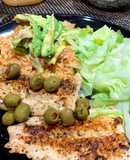 Salmón con aceitunas