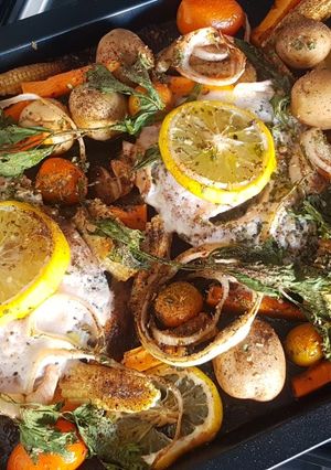 Foto resep Baked Lemon Fish With Vegetables