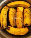 Chuối sừng trâu luộc