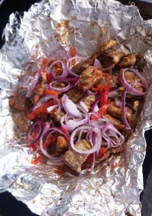 A picture of Grilled Fish Chunkies.
