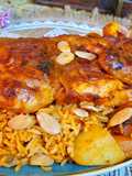 رز بصلصة الباربكيو