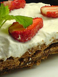 Csokoládés Pavlova torta recept fotója