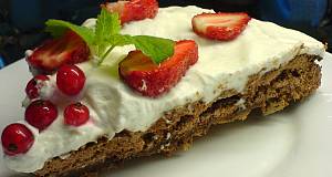 Csokoládés Pavlova torta recept recept fotó