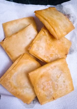 A picture of Makhni chicken parcel.