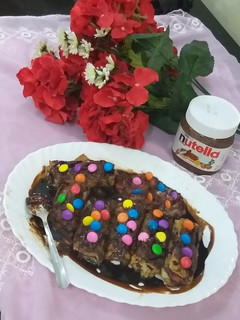 A picture of Nutella French toast rolls.