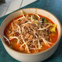 A picture of Spicy Thai Red Curry Chicken Soup.