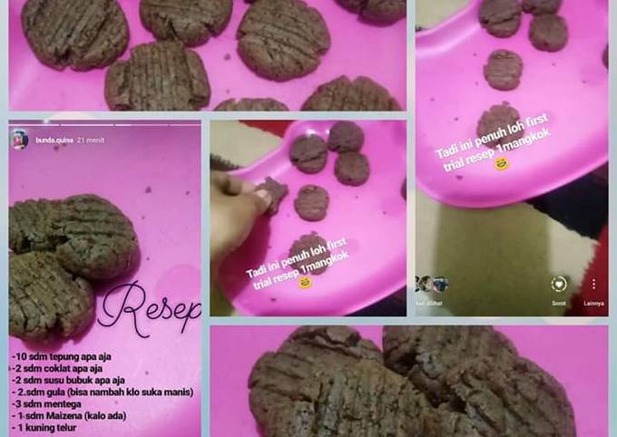 Cookies coklat Enak takaran sendok super cepat