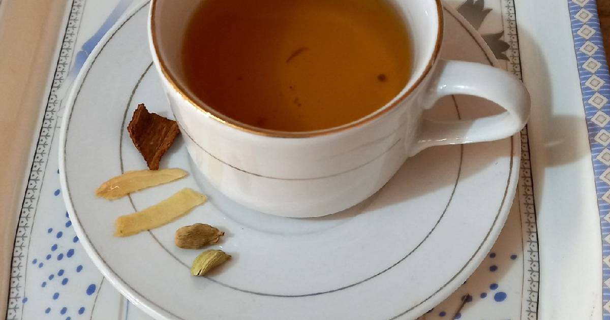 Ginger, elaichi and cinnamon Kahwa Recipe by Kulsoom Bukhari Cookpad