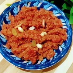 A picture of Gajar ka halwa.