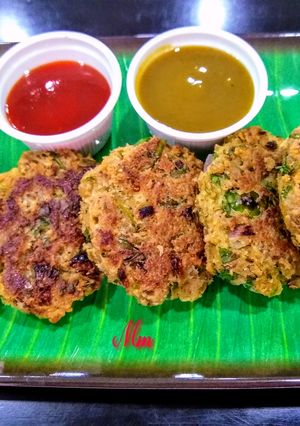 A picture of Healthy Oats and Spinach Tikkis.