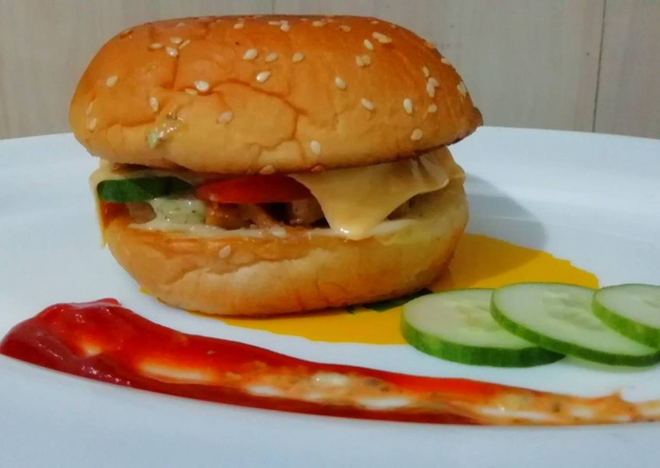 Dj's Chicken Seekh Kebab Burger