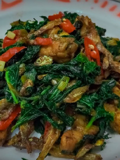 Foto resep Tumis daun pepaya, teri dan tempe semangit