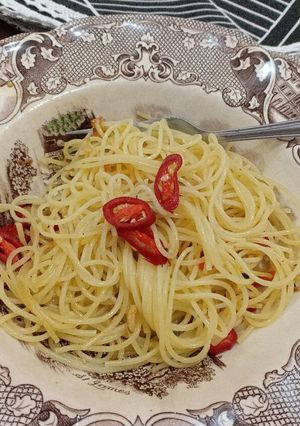 Foto resep Spaghetti Aglio Olio #mysimplekitchen