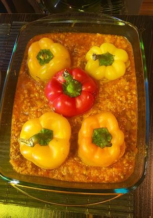 عکسی از دستور دلمه فلفل