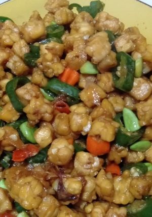 Foto resep Tempe kotak cabe ijo feat petai