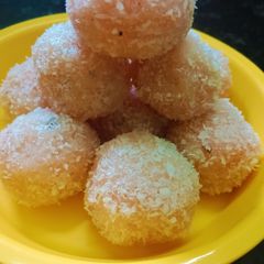 A picture of Stuffed Rose Laddoos.