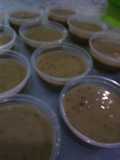 Bubur kacang hijau lembut.