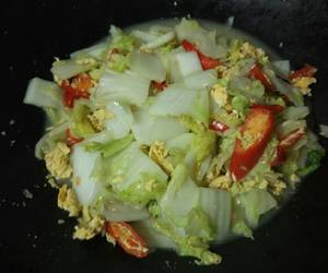 Cara Cepat Sawi Putih Orak Arik Telur Enak Sempurna Cara Cepat Sawi Putih Orak Arik Telur Enak Sempurna