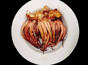 Hình của món Râu mực nướng sa tế #tapdevang23.