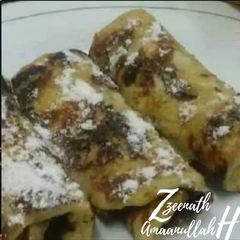 A picture of French Toast Roll Ups.