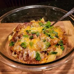 A picture of Chili Pasta.
