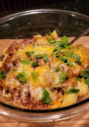 A picture of Chili Pasta.