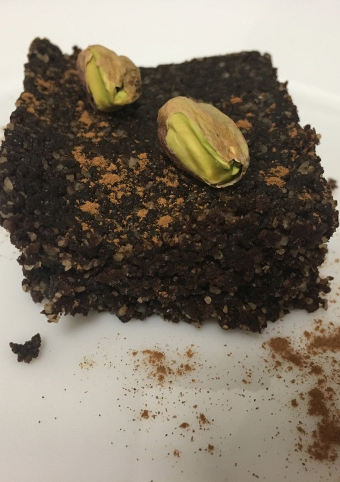 Una foto de Brownie crudivegano (vegan)