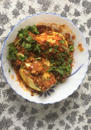 A picture of Stuffed cabbage.