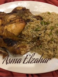 صورة لوصفة دجاج محشي ومشوي بالكيس الحراري 🍗