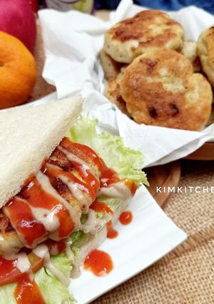 Foto resep Blackpepper chicken burger