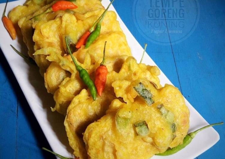 Tempe Goreng (Cipe / aci tempe) versi kuning