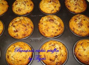 Banános csokis muffin recept fotója