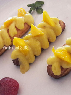 Foto resep Eclair Mango Custard