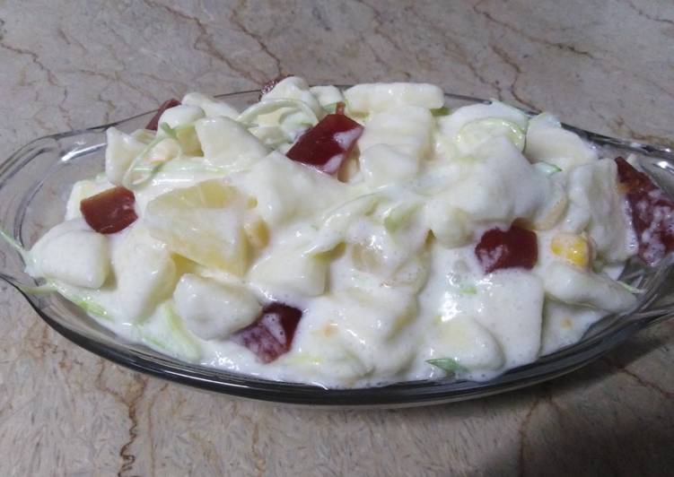 Step-by-Step Guide to Make Homemade Vegetables cream salad
