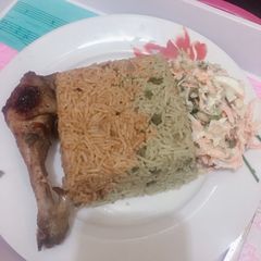 A picture of Fried / jollof Basmati rice.
