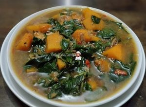 Gambar Tumis Belacan Labu Kuning, Pucuk Bebuas & Pucuk Manis