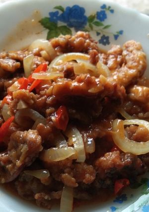 Foto resep Cumi tepung saos padang