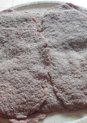Una foto de Milanesa de carne molida o picada