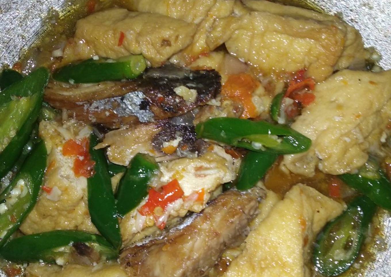 Oseng Tongkol Tahu Cabe Ijo