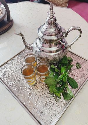 A picture of Moroccan Mint Tea.