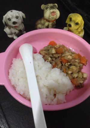 Foto resep MPASI Nasi Tim Daging Sapi Tofu Wortel 11m+