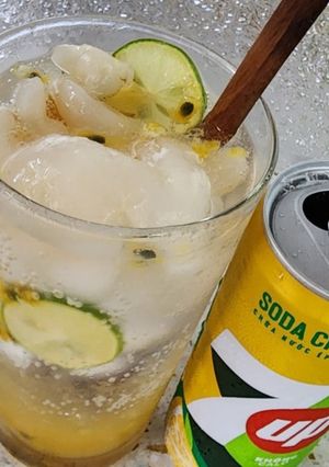 Hình của món Soda vải chanh dây.