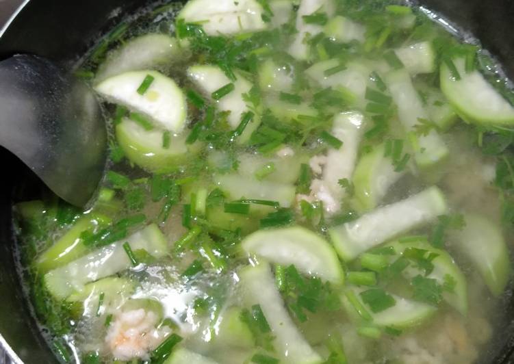 Recipe of Super Quick Homemade Canh bầu nấu tôm