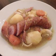 A picture of Sig's Carrot and Leek Soup.