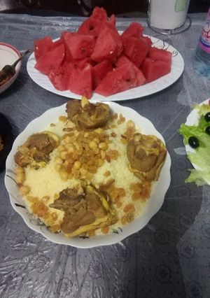A picture of Algerian Couscous.