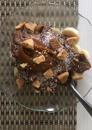 Una foto de Moose vegano de porotos