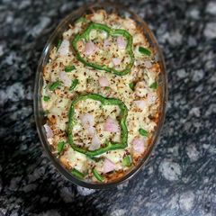 A picture of Chicken pizza pasta.