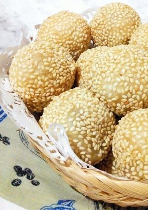 Foto resep Onde-onde isi kacang ijo tanpa kentang
